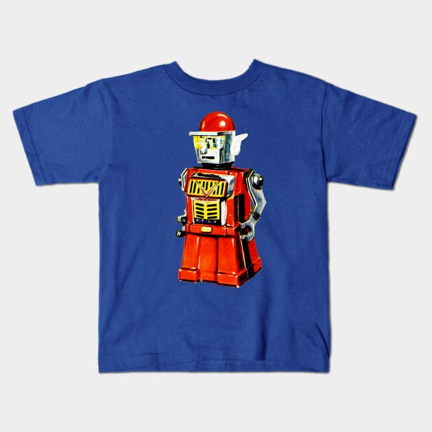 Talking Robot Kids T-Shirt by RussellTateDotCom